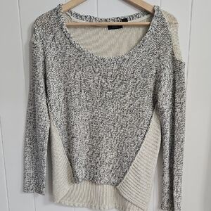 RDI Knit Sweater Cream Chunky Knit Pullover Size M